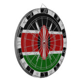 Kenya Dartboard & Kenyan Flag / Spielbrett Dartscheibe (Vorderseite Links)