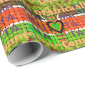 Kenya Edgy National Flag Colors Design Geschenkpapier (Rolleneckpunkt)