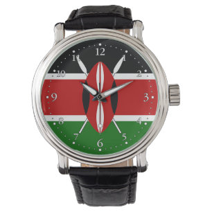 Kenya Flag Armbanduhr