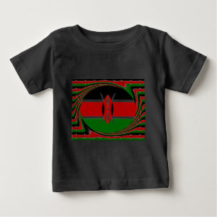 Kenya Flag Art - Patriotic & Modern Design Baby T-shirt