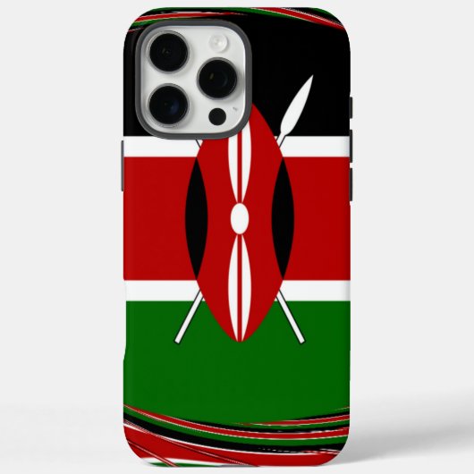 Kenya Flag Art - Patriotic & Modern Design Case-Mate iPhone Hülle (Rückseite)