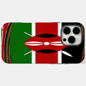 Kenya Flag Art - Patriotic & Modern Design Case-Mate iPhone Hülle (Rückseite (Horizontal))