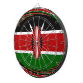 Kenya Flag Art - Patriotic & Modern Design Dartscheibe (Vorderseite rechts)