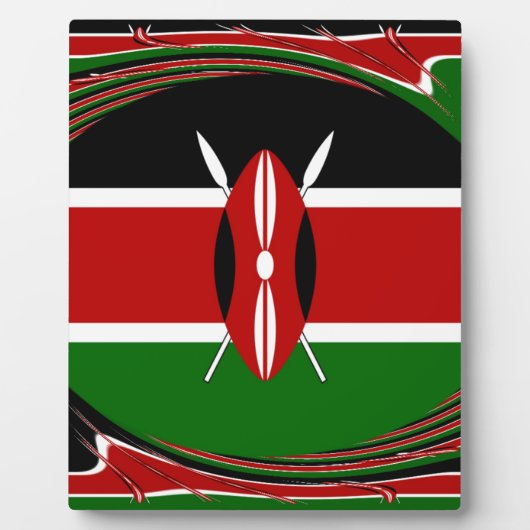 Kenya Flag Art - Patriotic & Modern Design Fotoplatte (Vorderseite)
