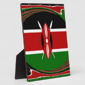 Kenya Flag Art - Patriotic & Modern Design Fotoplatte (Seite)
