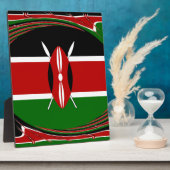 Kenya Flag Art - Patriotic & Modern Design Fotoplatte (Seite)