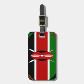 Kenya Flag Art - Patriotic & Modern Design Gepäckanhänger (Vorderseite vertikal)