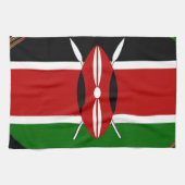 Kenya Flag Art - Patriotic & Modern Design Geschirrtuch (Horizontal)