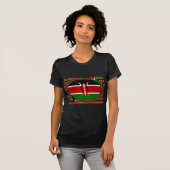Kenya Flag Art - Patriotic & Modern Design T-Shirt (Vorne ganz)