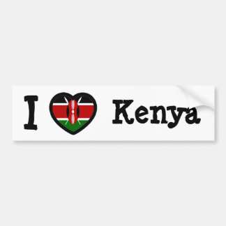 Kenya Flag Autoaufkleber