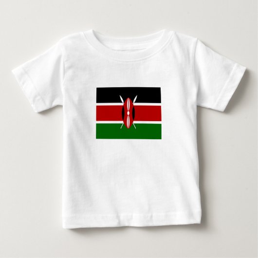 Kenya Flag Baby T-shirt (Vorderseite)