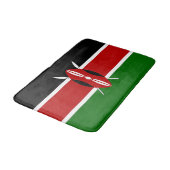 Kenya Flag Badematte (Schrägansicht)