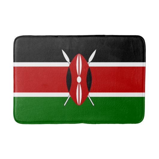 Kenya Flag Badematte (Vorderseite)