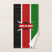 Kenya Flag Badhandtuch Set (Handtuch)