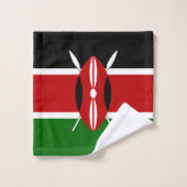 Kenya Flag Badhandtuch Set (Waschlappen)