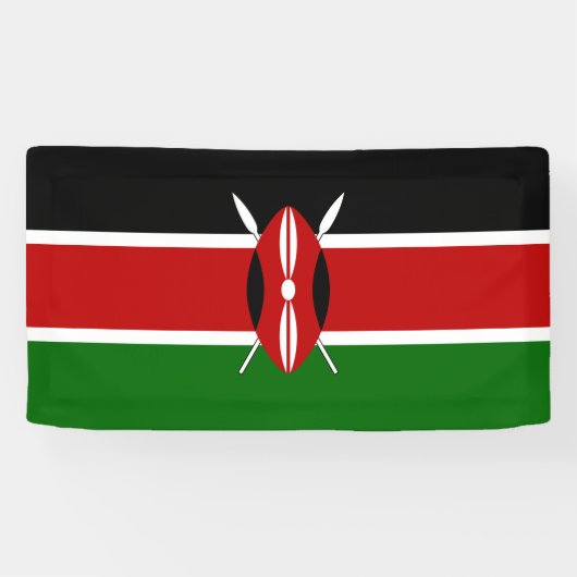Kenya Flag Banner (Horizontal)