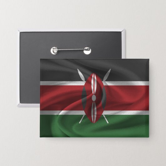 Kenya Flag Button (Vorderseite/Rückseite)