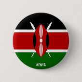Kenya Flag Charming Patriotic Button (Vorderseite)