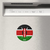 Kenya Flag Charming Patriotic Magnet (In Situ (Geschirrspüler))
