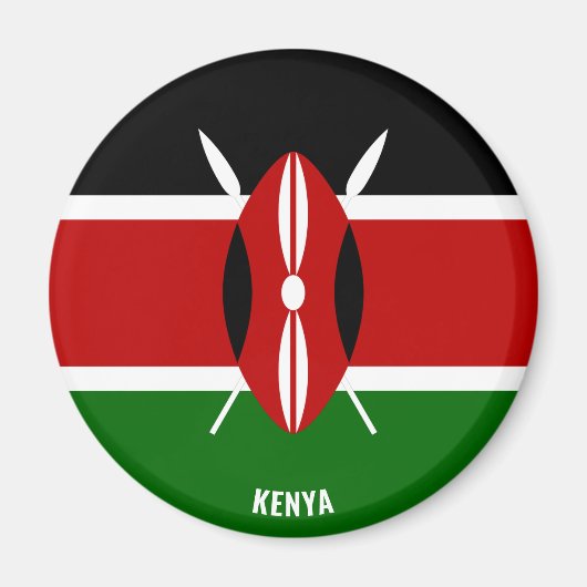 Kenya Flag Charming Patriotic Magnet (Vorne)