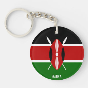 Kenya Flag Charming Patriotic Schlüsselanhänger