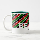 KENYA FLAG Christliche GLAUBE Mark 9:23 Custom Zweifarbige Tasse (Links)