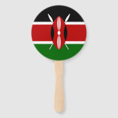 Kenya Flag Fächer (Rückseite)