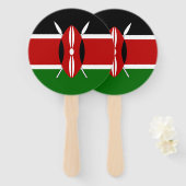 Kenya Flag Fächer (Vorne und Hinten)
