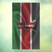 Kenya Flag Fensteraufkleber (Blatt 3)