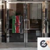 Kenya Flag Fensteraufkleber (Büro Tür)