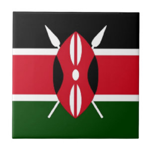 Kenya Flag Fliese
