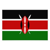 Kenya Flag Fotodruck (Vorne)