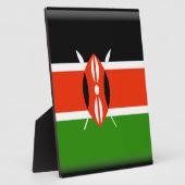 Kenya Flag Fotoplatte (Seite)