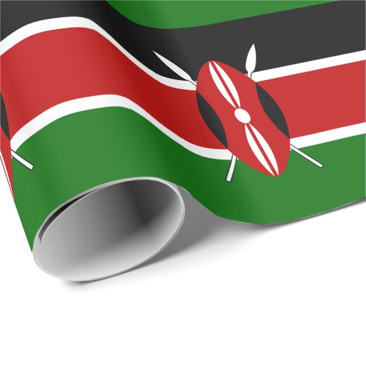 Kenya Flag Geschenkpapier (Rolleneckpunkt)