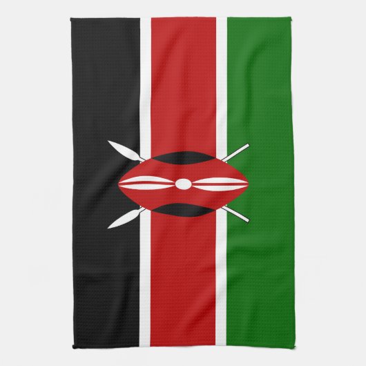 Kenya Flag Geschirrtuch (Vertikal)