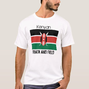 Kenya_flag, Kenyan, Leichtathletik T-Shirt