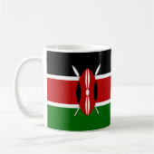 Kenya Flag Keramik Tasse (Links)