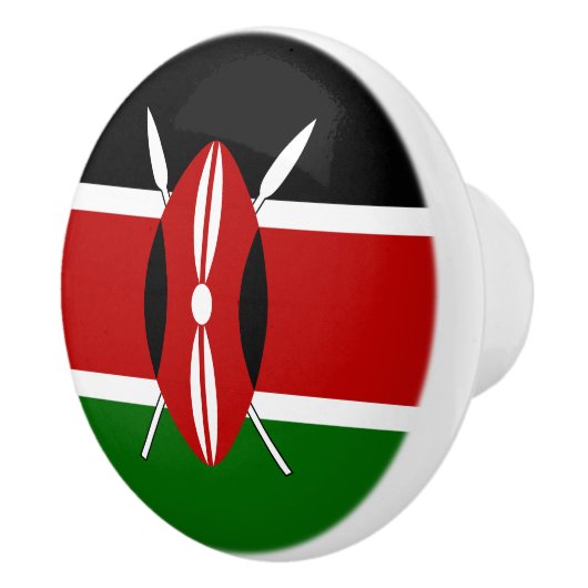 Kenya Flag Keramikknauf (Rechts)