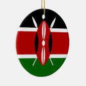 Kenya Flag Keramikornament (Rechts)