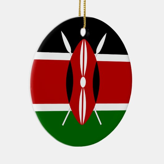 Kenya Flag Keramikornament (Rechts)
