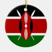Kenya Flag Keramikornament (Vorne)