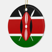 Kenya Flag Keramikornament (Links)