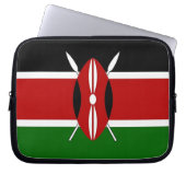 Kenya Flag Laptop Sleeve (Vorderseite)