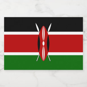 Kenya Flag Lebensmitteletikett