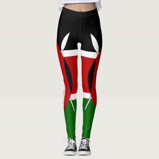 Kenya Flag Leggings (Vorderseite)
