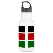 Kenya Flag Liberty Flasche Edelstahlflasche (Rückseite)