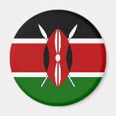 Kenya Flag Magnet (Vorne)