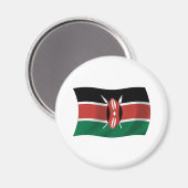 Kenya Flag Magnet (Vorderseite/Rückseite)