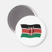 Kenya Flag Magnet (Vorderseite/Rückseite)