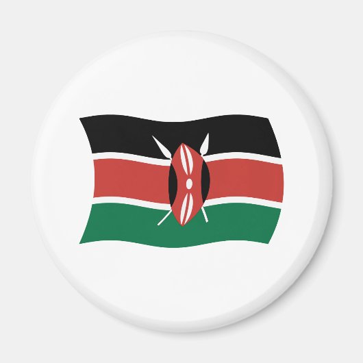 Kenya Flag Magnet (Vorne)